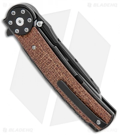 Reate Knives Reate J.A.C.K. 2.0 Integral Frame Lock Knife Black PVD Ti/Micarta (3.94" Satin) 5 Reate Knives Reate J.A.C.K. 2.0 Integral Frame Lock Knife Black PVD Ti/Micarta (3.94" Satin) - Image 3