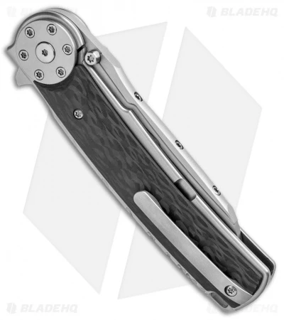 Reate Knives Reate J.A.C.K. 2.0 Integral Frame Lock Knife Wire Wheel Ti/CF (3.94" Satin) 5 Reate Knives Reate J.A.C.K. 2.0 Integral Frame Lock Knife Wire Wheel Ti/CF (3.94" Satin) - Image 3