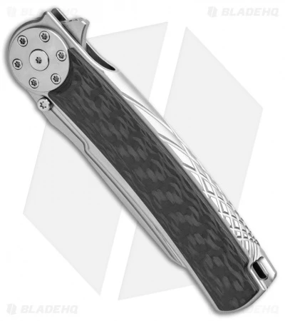 Reate Knives Reate J.A.C.K. 2.0 Integral Frame Lock Knife Wire Wheel Ti/CF (3.94" Satin) 4 Reate Knives Reate J.A.C.K. 2.0 Integral Frame Lock Knife Wire Wheel Ti/CF (3.94" Satin) - Image 2