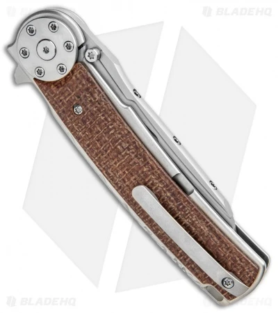 Reate Knives Reate J.A.C.K. 2.0 Integral Frame Lock Knife Wire Wheel Ti/Micarta (3.94" Satin) 5 Reate Knives Reate J.A.C.K. 2.0 Integral Frame Lock Knife Wire Wheel Ti/Micarta (3.94" Satin) - Image 3