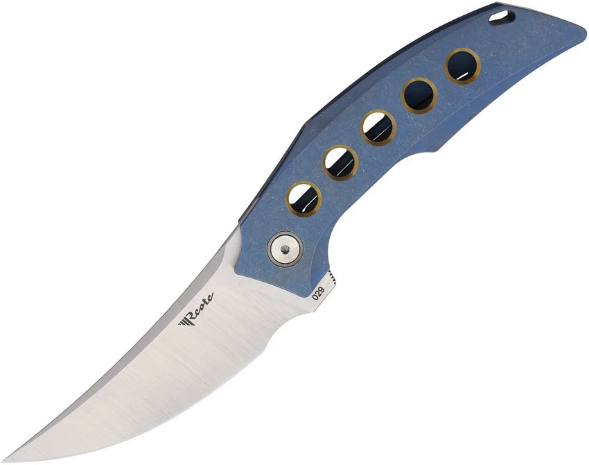 Reate Knives Velocity Framelock Blue/Bz 3 Reate Knives Velocity Framelock Blue/Bz