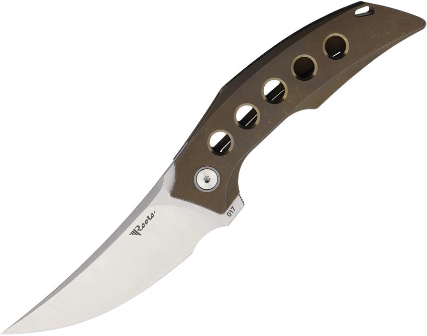 Reate Knives Velocity Framelock Bronze 2 Reate Knives Velocity Framelock Bronze