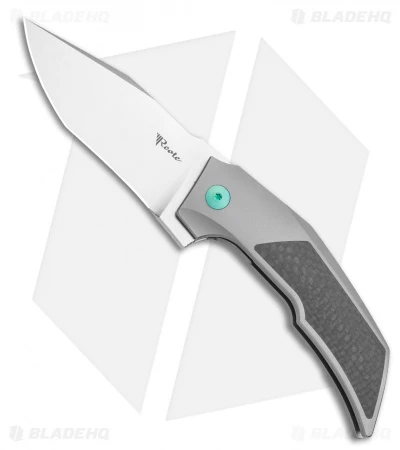 Reate Knives Reate Bharucha T3000 Frame Lock Carbon Fiber/Ti W/ Green Screws (3" Satin) 3 Reate Knives Reate Bharucha T3000 Frame Lock Carbon Fiber/Ti W/ Green Screws (3" Satin)
