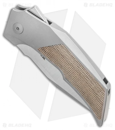 Reate Knives Reate Bharucha T3000 Frame Lock Green Micarta/Ti Beadblast Screws (3" Satin) 4 Reate Knives Reate Bharucha T3000 Frame Lock Green Micarta/Ti Beadblast Screws (3" Satin) - Image 2