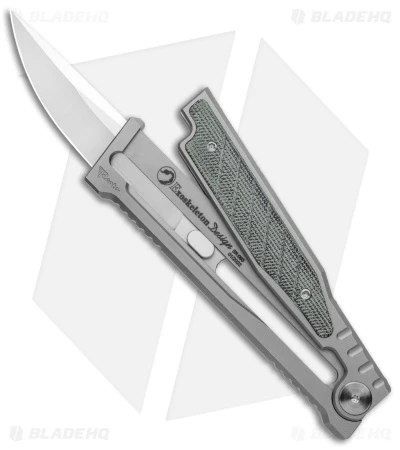 Reate Knives Reate EXO Drop Point Gravity Knife Titanium/Black Micarta (3.75" Satin) 4 Reate Knives Reate EXO Drop Point Gravity Knife Titanium/Black Micarta (3.75" Satin) - Image 2