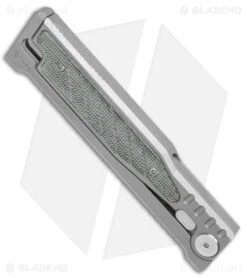 Reate Knives Reate EXO Drop Point Gravity Knife Titanium/Black Micarta (3.75" Satin) 10 Reate Knives Reate EXO Drop Point Gravity Knife Titanium/Black Micarta (3.75" Satin) -Reate Knives Reate EXO DP Gravity Knife Ti Black Micarta Satin BHQ 140056 jr spine