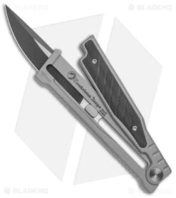 Reate Knives Reate EXO Gravity Drop Point Knife Titanium/Black G-10 (3.75" Two Tone PVD) 10 Reate Knives Reate EXO Gravity Drop Point Knife Titanium/Black G-10 (3.75" Two Tone PVD) -Reate Knives Reate EXO Gravity DP Ti Black G 10 PVD BHQ 142280 jr open