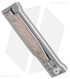 Reate Knives Reate EXO Gravity Tanto Knife Titanium/Green Micarta (3.75" Stonewash) 12 Reate Knives Reate EXO Gravity Tanto Knife Titanium/Green Micarta (3.75" Stonewash) -Reate Knives Reate EXO Gravity Tanto Ti Green Micarta SW BHQ 177305 jr side