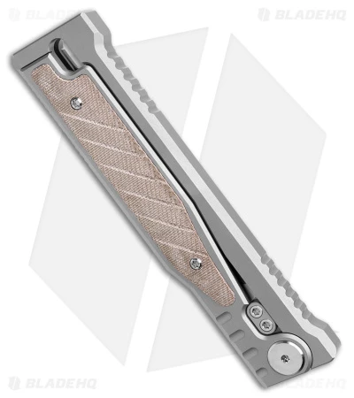 Reate Knives Reate EXO Gravity Tanto Knife Titanium/Green Micarta (3.75" Stonewash) 6 Reate Knives Reate EXO Gravity Tanto Knife Titanium/Green Micarta (3.75" Stonewash) - Image 4