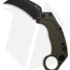 Reate Knives Reate EXO-K Gravity Karambit Button Lock Knife Green Aluminum (3.1" Black) -Reate Knives Reate EXO K Gravity Karambit Button Lock Knife Green Aluminum 3in Black BHQ 188110 td large