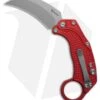 Reate Knives Reate EXO-K Gravity Karambit Button Lock Knife Red Aluminum (3.1" Stonewash) -Reate Knives Reate EXO K Gravity Karambit Button Lock Knife Red Aluminum 3in SW BHQ 192734 td large