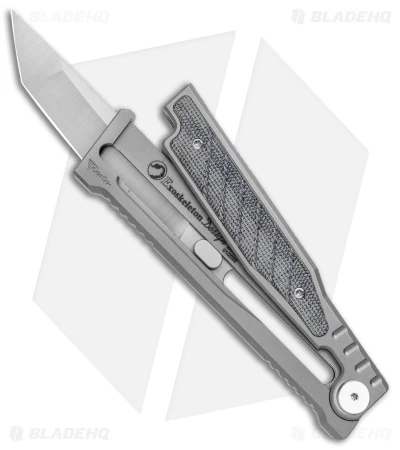 Reate Knives Reate EXO Tanto Gravity Knife Titanium/Black Micarta (3.75" Satin) 4 Reate Knives Reate EXO Tanto Gravity Knife Titanium/Black Micarta (3.75" Satin) - Image 2