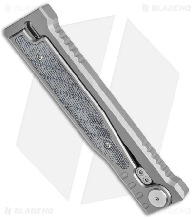 Reate Knives Reate EXO Tanto Gravity Knife Titanium/Black Micarta (3.75" Satin) 6 Reate Knives Reate EXO Tanto Gravity Knife Titanium/Black Micarta (3.75" Satin) - Image 4