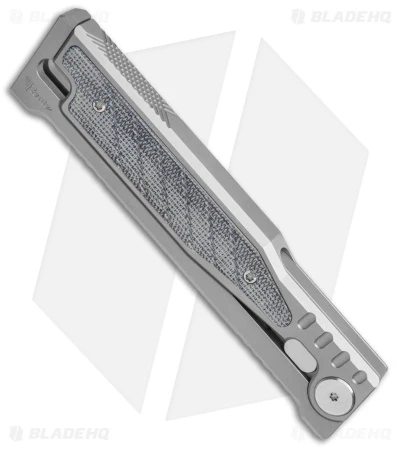 Reate Knives Reate EXO Tanto Gravity Knife Titanium/Black Micarta (3.75" Satin) 5 Reate Knives Reate EXO Tanto Gravity Knife Titanium/Black Micarta (3.75" Satin) - Image 3