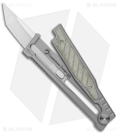 Reate Knives Reate EXO Gravity Tanto Knife Titanium/Green Micarta (3.75" Satin) 4 Reate Knives Reate EXO Gravity Tanto Knife Titanium/Green Micarta (3.75" Satin) - Image 2