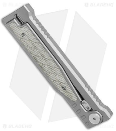 Reate Knives Reate EXO Gravity Tanto Knife Titanium/Green Micarta (3.75" Satin) 6 Reate Knives Reate EXO Gravity Tanto Knife Titanium/Green Micarta (3.75" Satin) - Image 4
