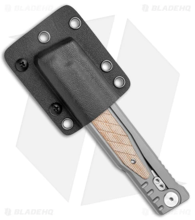 Reate Knives Reate EXO Gravity Tanto Knife Titanium/Natural Micarta (3.75" Satin) 7 Reate Knives Reate EXO Gravity Tanto Knife Titanium/Natural Micarta (3.75" Satin) - Image 5