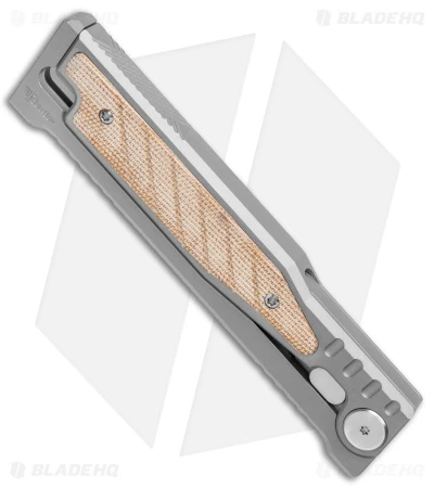 Reate Knives Reate EXO Gravity Tanto Knife Titanium/Natural Micarta (3.75" Satin) 5 Reate Knives Reate EXO Gravity Tanto Knife Titanium/Natural Micarta (3.75" Satin) - Image 3