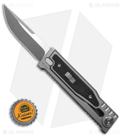 Reate Knives Reate EXO-M Drop Point Gravity Knife Titanium/Black Micarta (2.95" Stonewash) 6 Reate Knives Reate EXO-M Drop Point Gravity Knife Titanium/Black Micarta (2.95" Stonewash) - Image 4