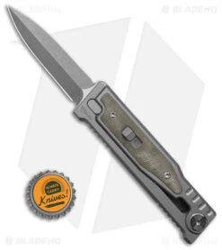 Reate Knives Reate EXO-M Double Edge Gravity Knife Titanium/Green Micarta (2.95" SW) 9 Reate Knives Reate EXO-M Double Edge Gravity Knife Titanium/Green Micarta (2.95" SW) -Reate Knives Reate Exo M Double Edge Gravaity Knife Titanium Green Micarta 2in SW BHQ 181237 td size