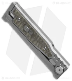 Reate Knives Reate EXO-M Tanto Gravity Knife Titanium/Green Micarta (2.95" SW) 7 Reate Knives Reate EXO-M Tanto Gravity Knife Titanium/Green Micarta (2.95" SW) -Reate Knives Reate Exo M Tanto Gravity Knife Ti Green Micarta 2in SW BHQ 181239 td spine