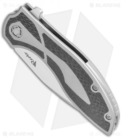 Reate Knives Reate Iron Frame Lock Flipper Knife Carbon Fiber (3.25" Satin) 4 Reate Knives Reate Iron Frame Lock Flipper Knife Carbon Fiber (3.25" Satin) - Image 2