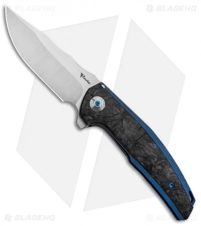 Reate Knives Reate J.A.C.K. Integral Knife Blue Titanium/Marble Carbon Fiber (3.94" Satin) 3 Reate Knives Reate J.A.C.K. Integral Knife Blue Titanium/Marble Carbon Fiber (3.94" Satin)