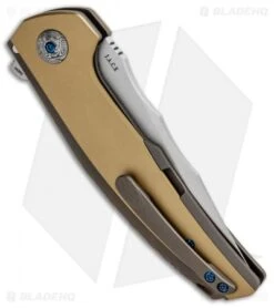 Reate Knives Reate J.A.C.K. Integral Knife Bronze Titanium/Brass (3.94" Satin) 8 Reate Knives Reate J.A.C.K. Integral Knife Bronze Titanium/Brass (3.94" Satin) -Reate Knives Reate J.A.C.K. Integral Bronze Ti Brass Satin BHQ 87840 jr side