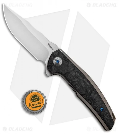 Reate Knives Reate J.A.C.K. Integral Knife Bronze Titanium/Marble Carbon Fiber (3.94" Satin) 6 Reate Knives Reate J.A.C.K. Integral Knife Bronze Titanium/Marble Carbon Fiber (3.94" Satin) - Image 4