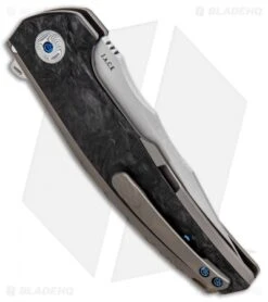 Reate Knives Reate J.A.C.K. Integral Knife Bronze Titanium/Marble Carbon Fiber (3.94" Satin) 8 Reate Knives Reate J.A.C.K. Integral Knife Bronze Titanium/Marble Carbon Fiber (3.94" Satin) -Reate Knives Reate J.A.C.K. Integral Bronze Ti Marble CF Satin BHQ 87831 jr side