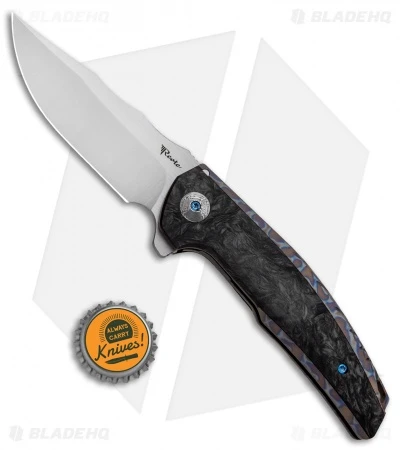 Reate Knives Reate J.A.C.K. Integral Knife Flame Titanium/Marble Carbon Fiber (3.94" Satin) 6 Reate Knives Reate J.A.C.K. Integral Knife Flame Titanium/Marble Carbon Fiber (3.94" Satin) - Image 4
