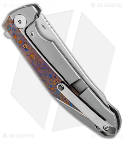 Reate Knives Reate K-1 Frame Lock Flipper Knife Titanium/Mokuti (3.8" M390 Hand Satin) 5 Reate Knives Reate K-1 Frame Lock Flipper Knife Titanium/Mokuti (3.8" M390 Hand Satin) - Image 3