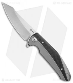 Reate Knives Reate K-1 Frame Lock Flipper Knife Carbon Fiber/Titanium (3.8" Hand Satin)