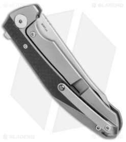 Reate Knives Reate K-1 Frame Lock Flipper Knife Carbon Fiber/Titanium (3.8" Satin) 8 Reate Knives Reate K-1 Frame Lock Flipper Knife Carbon Fiber/Titanium (3.8" Satin) -Reate Knives Reate K 1 cf ti satin BHQ 70994 er side