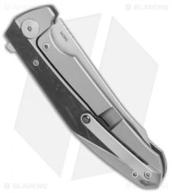 Reate Knives Reate K-1 Frame Lock Flipper Knife Marble Carbon Fiber/Ti (3.8" M390 Hand Satin) 7 Reate Knives Reate K-1 Frame Lock Flipper Knife Marble Carbon Fiber/Ti (3.8" M390 Hand Satin) -Reate Knives Reate K 1 marbled cf ti hand satin BHQ 74964 er side