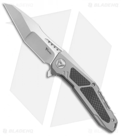Reate Knives Reate K-3 Tanto Frame Lock Flipper Knife Carbon Fiber/Ti (3.875" Satin) 3 Reate Knives Reate K-3 Tanto Frame Lock Flipper Knife Carbon Fiber/Ti (3.875" Satin)