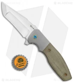 Reate Knives Reate Kirby Lambert Augustus Bolster Lock Knife Green Micarta (3.6" Satin) 10 Reate Knives Reate Kirby Lambert Augustus Bolster Lock Knife Green Micarta (3.6" Satin) -Reate Knives Reate Kirby Lambert Augustus Bolster Green Micarta Satin BHQ 99920 jr bottlecap