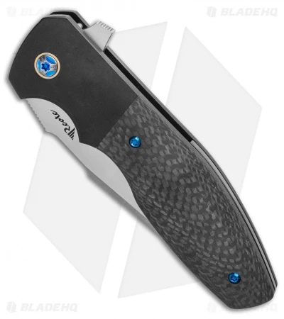 Reate Knives Reate Kirby Lambert Augustus PVD Bolster Lock Knife Carbon Fiber (3.6" Satin) 4 Reate Knives Reate Kirby Lambert Augustus PVD Bolster Lock Knife Carbon Fiber (3.6" Satin) - Image 2