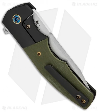 Reate Knives Reate Kirby Lambert Crossroads Liner Lock Knife Black Ti/Green G-10 (3.6" Satin) 5 Reate Knives Reate Kirby Lambert Crossroads Liner Lock Knife Black Ti/Green G-10 (3.6" Satin) - Image 3