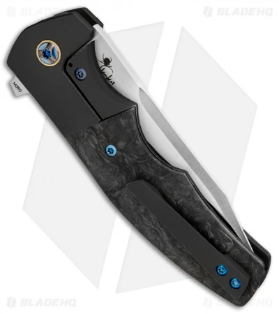 Reate Knives Reate Kirby Lambert Crossroads Liner Lock Knife Black Ti/Marble CF (3.54" Satin) 5 Reate Knives Reate Kirby Lambert Crossroads Liner Lock Knife Black Ti/Marble CF (3.54" Satin) - Image 3