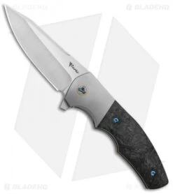 Reate Knives Reate Kirby Lambert Crossroads Liner Lock Knife Gray Ti/Marble CF (3.54" Satin)