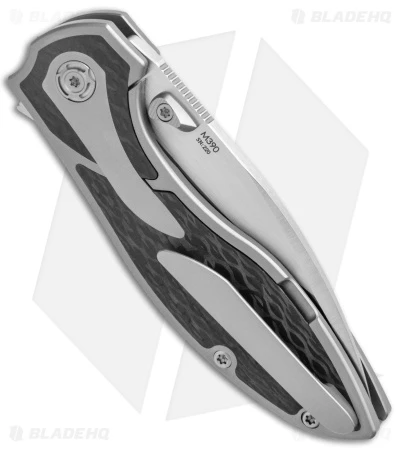 Reate Knives Reate Kirby Lambert Iron-X Frame Lock Knife Carbon Fiber (3.25" Satin M390) 5 Reate Knives Reate Kirby Lambert Iron-X Frame Lock Knife Carbon Fiber (3.25" Satin M390) - Image 3