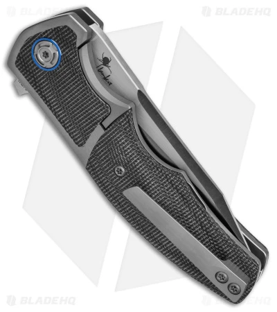 Reate Knives Reate Kirby Lambert Mini Crossroads Knife Black Micarta (3.3" Satin M390) 5 Reate Knives Reate Kirby Lambert Mini Crossroads Knife Black Micarta (3.3" Satin M390) - Image 3