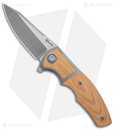 Reate Knives Reate Kirby Lambert Mini Crossroads Knife White Micarta (3.3" Satin M390) 3 Reate Knives Reate Kirby Lambert Mini Crossroads Knife White Micarta (3.3" Satin M390)