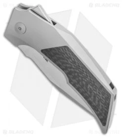 Reate Knives -Reate Knives Reate Knives Bharucha T3000 Carbon Fiber Bead Blast 3in Satin BHQ 115090 LS Spine