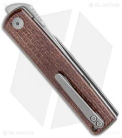 Reate Knives Bushido Liner Lock Knife Burlap Micarta (2.8" Hand Satin) 8 Reate Knives Bushido Liner Lock Knife Burlap Micarta (2.8" Hand Satin) -Reate Knives Reate Knives Bushido LL Burlap Micarta Hand Satin BHQ 115127 jr side