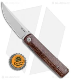 Reate Knives Bushido Liner Lock Knife Burlap Micarta (2.8" Stonewash) 9 Reate Knives Bushido Liner Lock Knife Burlap Micarta (2.8" Stonewash) -Reate Knives Reate Knives Bushido LL Burlap Micarta SW BHQ 115128 jr bottlecap