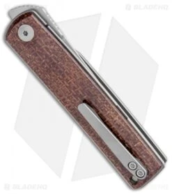 Reate Knives Bushido Liner Lock Knife Burlap Micarta (2.8" Stonewash) 8 Reate Knives Bushido Liner Lock Knife Burlap Micarta (2.8" Stonewash) -Reate Knives Reate Knives Bushido LL Burlap Micarta SW BHQ 115128 jr side