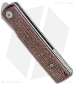 Reate Knives -Reate Knives Reate Knives Bushido LL Burlap Micarta SW BHQ 115128 jr spine