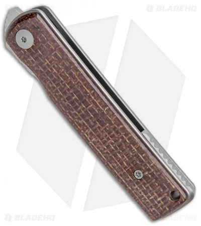 Reate Knives Bushido Liner Lock Knife Burlap Micarta (2.8" Stonewash) 4 Reate Knives Bushido Liner Lock Knife Burlap Micarta (2.8" Stonewash) - Image 2